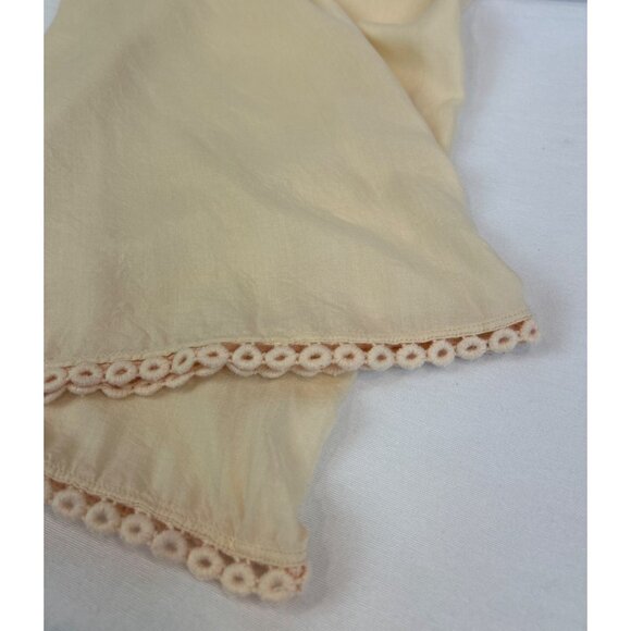 Anthropologie Slip Lace Hem Cream Womens Size 4 Adjustable Spaghetti Straps - Picture 5 of 11